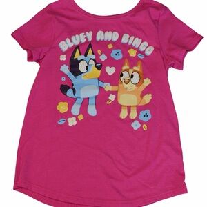 Bluey and Bingo Kids Pink T-Shirt